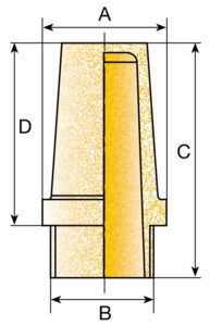 Silenciador de rosca autoblocante de bronce amespore