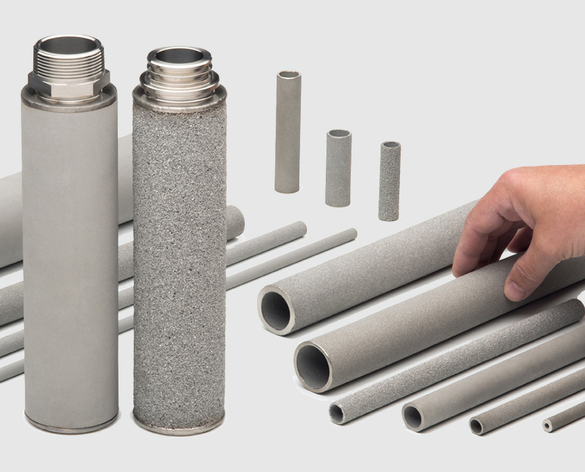 AmesPore® stainless steel candle filters and porous tubes