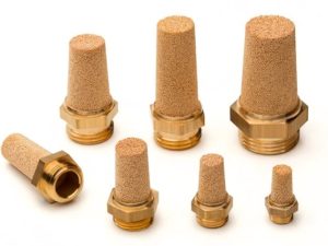AmesPore® SLC standard filter mufflers with a BSP solid brass thread